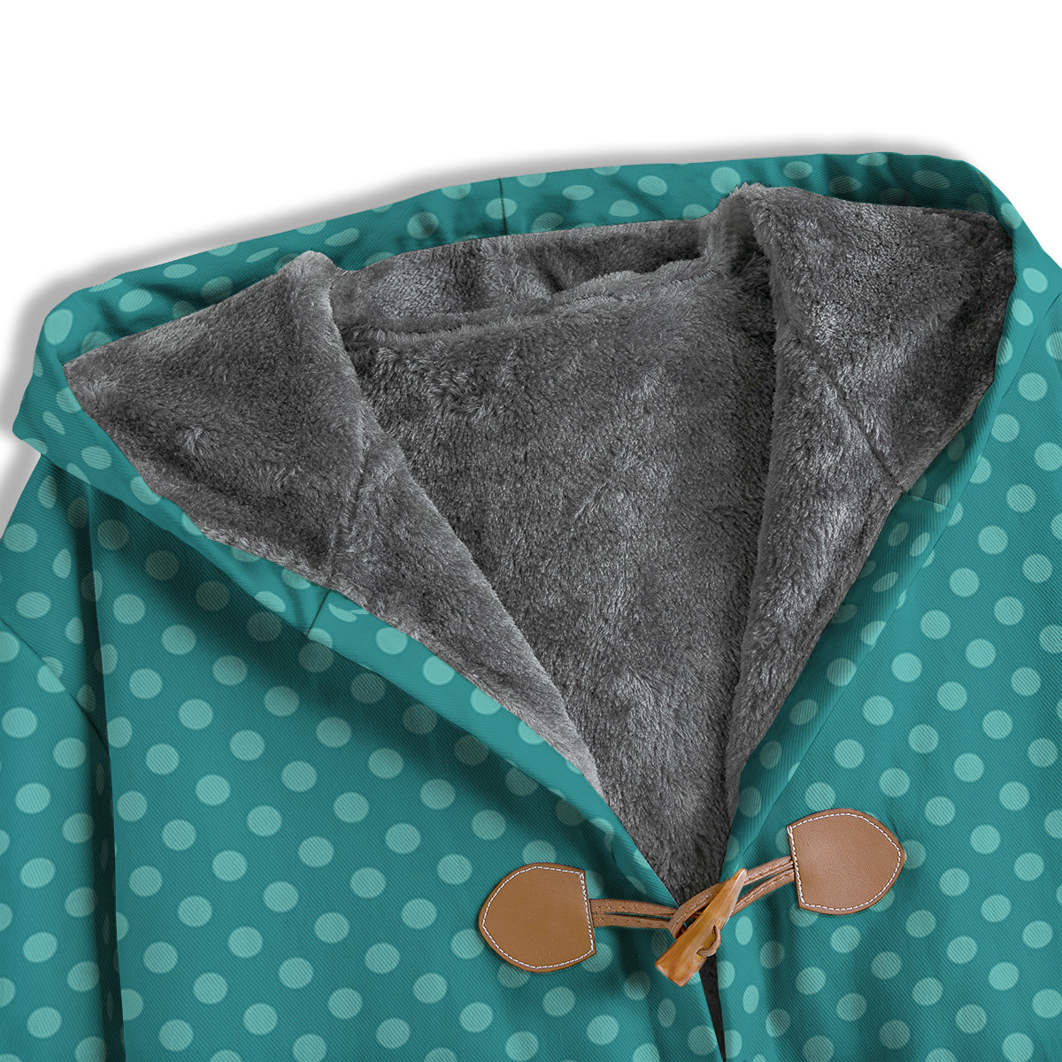 Polka Dot White And Cyan Print Pattern Men's Windbreaker Jacket-grizzshop