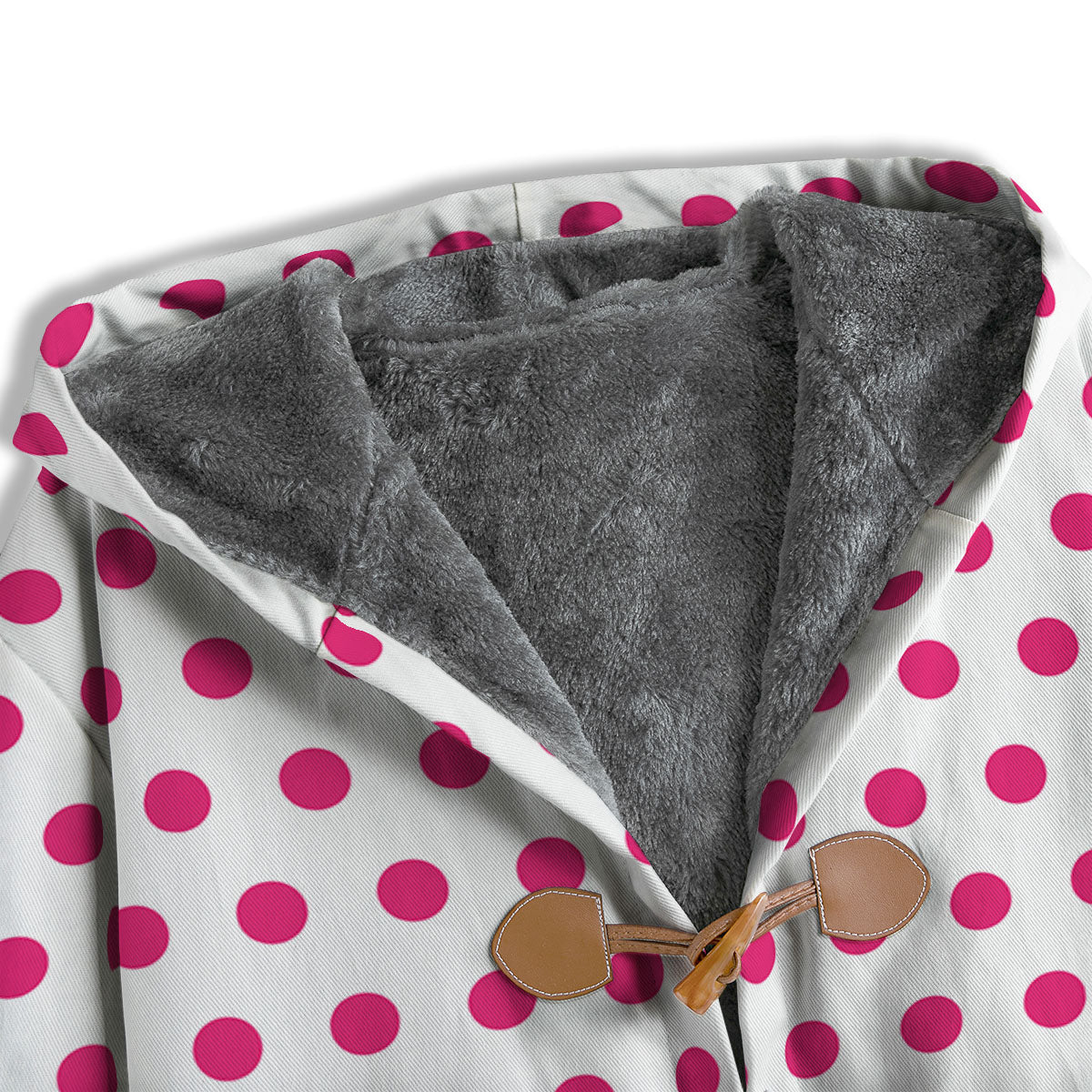 Polka Dot White And Pink Print Pattern Men's Windbreaker Jacket-grizzshop
