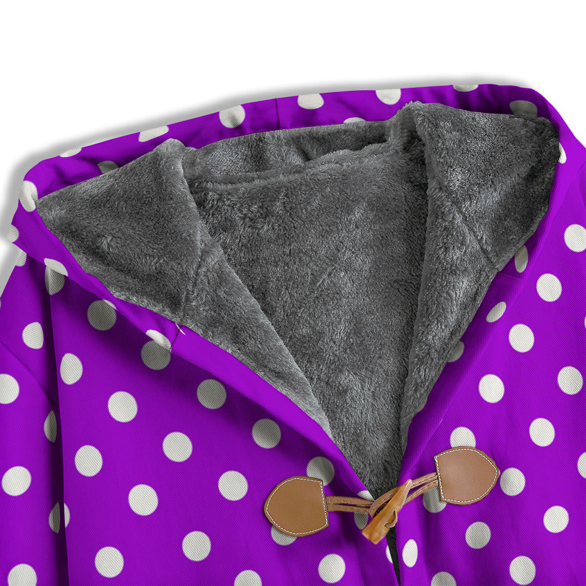 Polka Dot White And Purple Print Pattern Men's Windbreaker Jacket-grizzshop