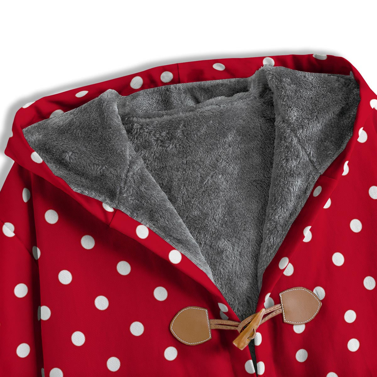 Polka Dot White And Red Print Pattern Men's Windbreaker Jacket-grizzshop
