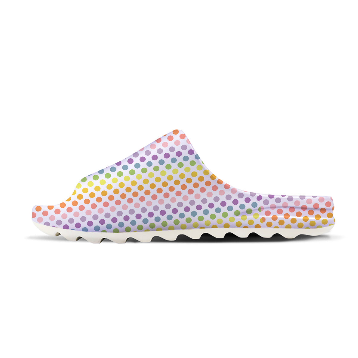 Polka Dot Colors Rainbow Print Pattern Sandals-grizzshop