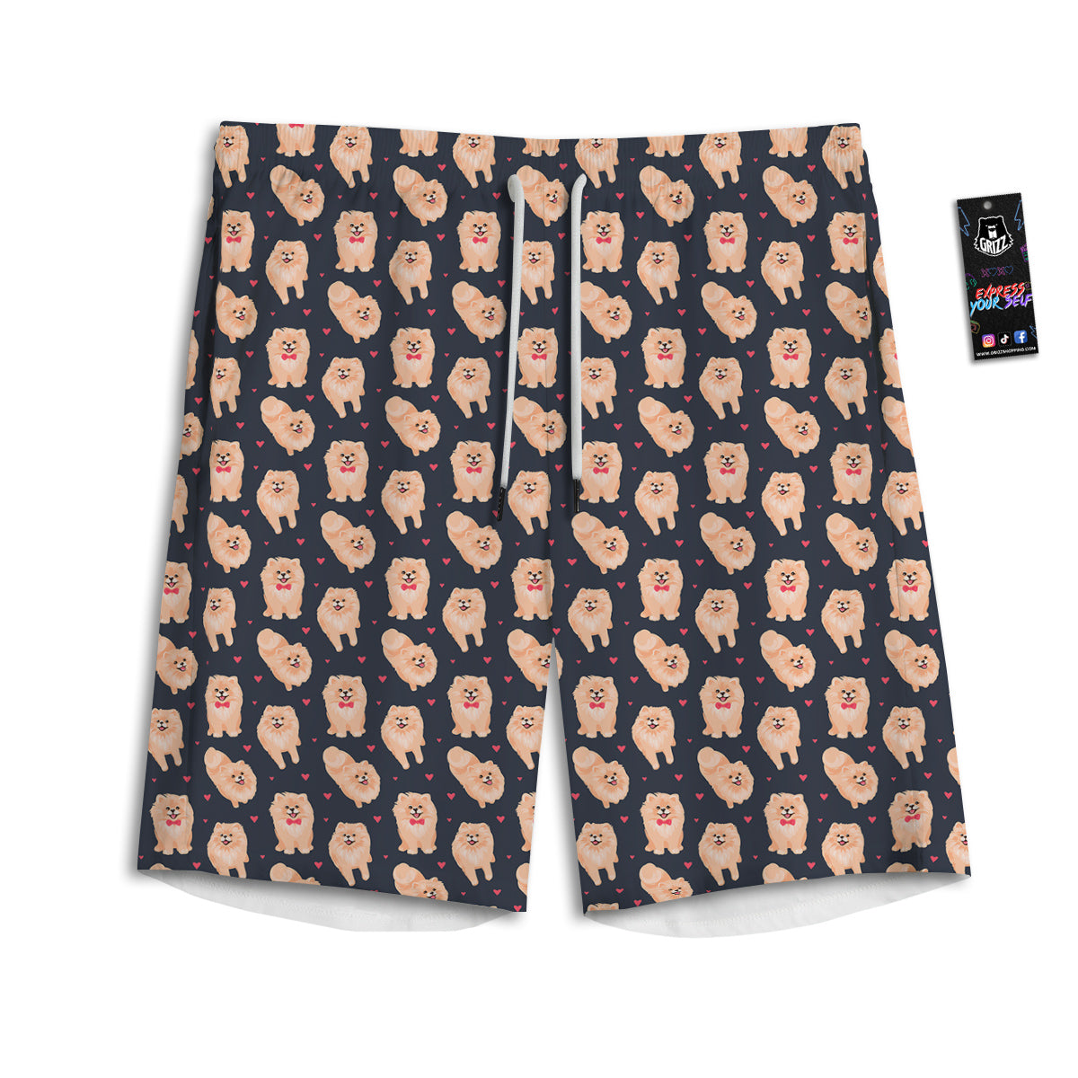 Rainbow Eyes LGBT Pride Print Pattern Men's Athletic Shorts