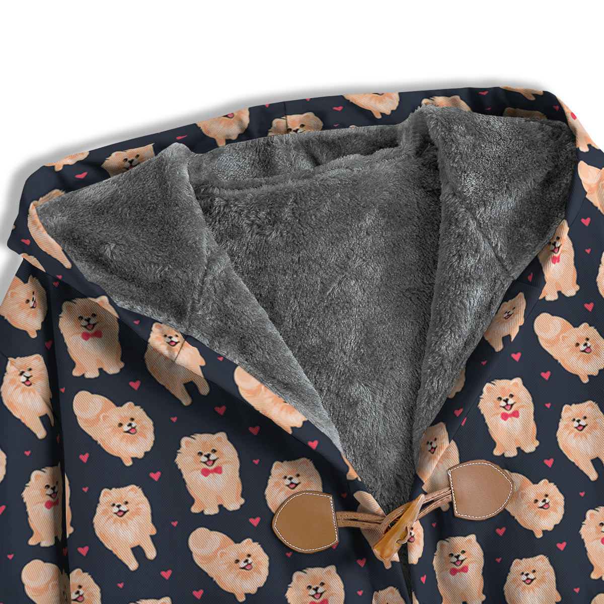 Pomeranian Cute Print Pattern Men's Windbreaker Jacket-grizzshop