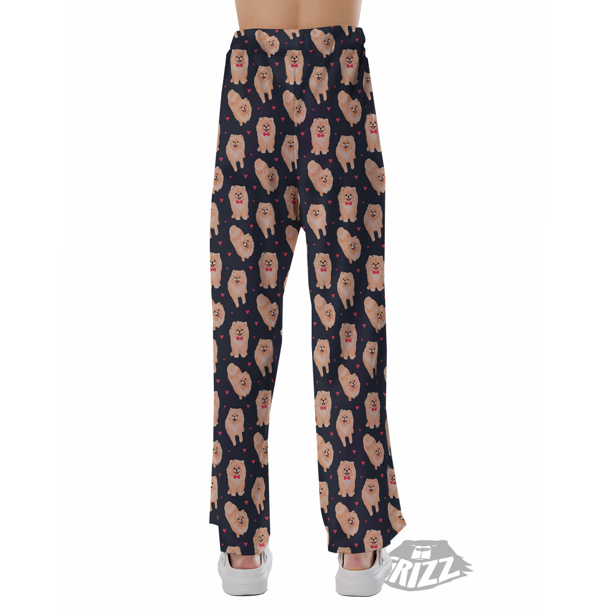 Pomeranian Cute Print Pattern Pajama Pants-grizzshop