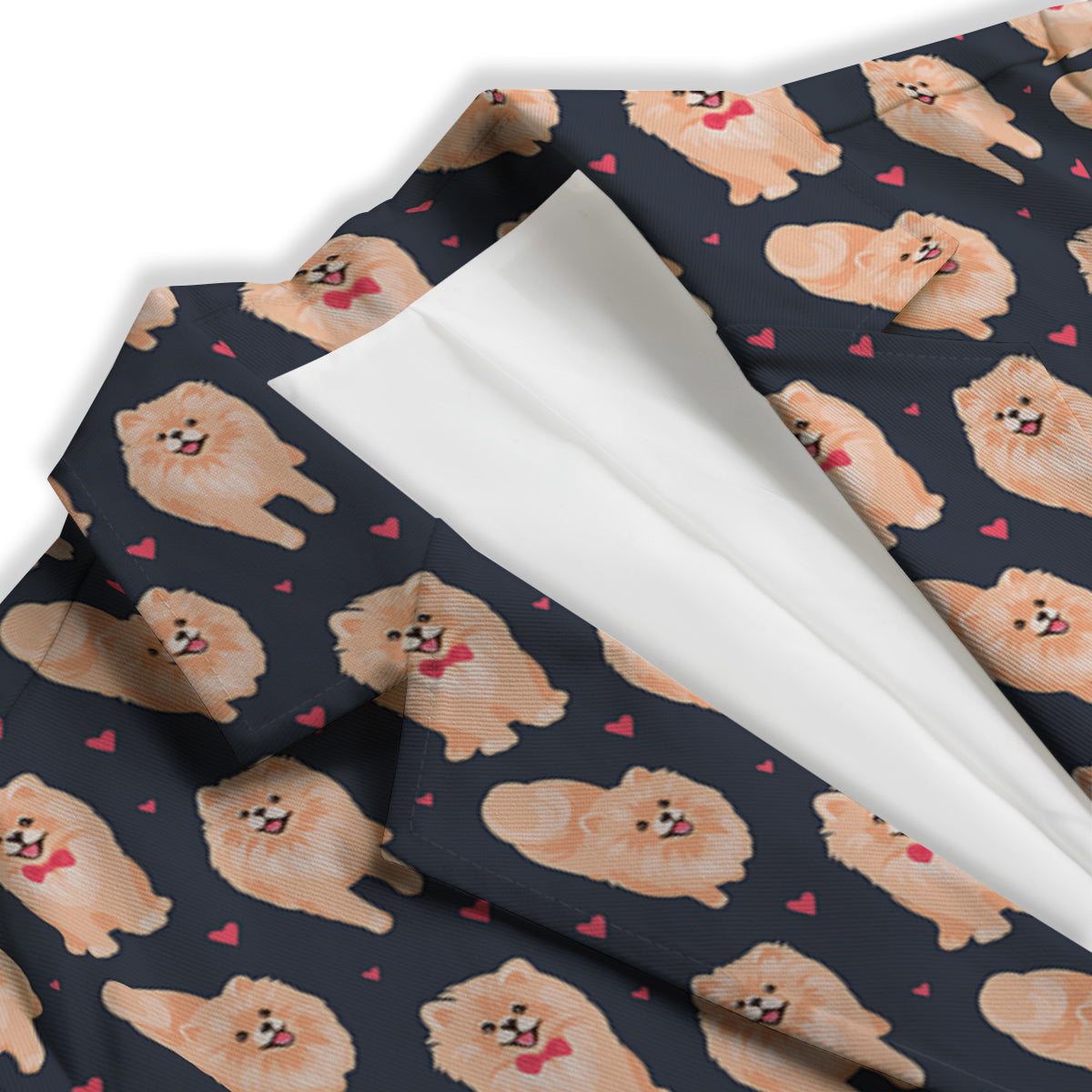 Pomeranian Cute Print Pattern Women's Blazer-grizzshop