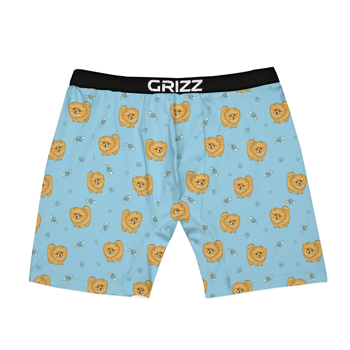 Pomeranian Little Print Pattern Boxer Briefs-grizzshop
