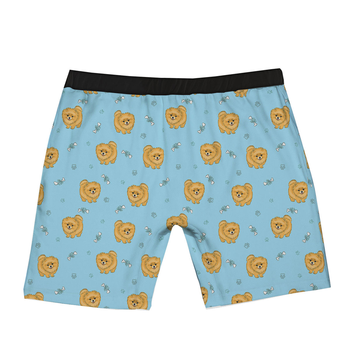 Pomeranian Little Print Pattern Boxer Briefs-grizzshop