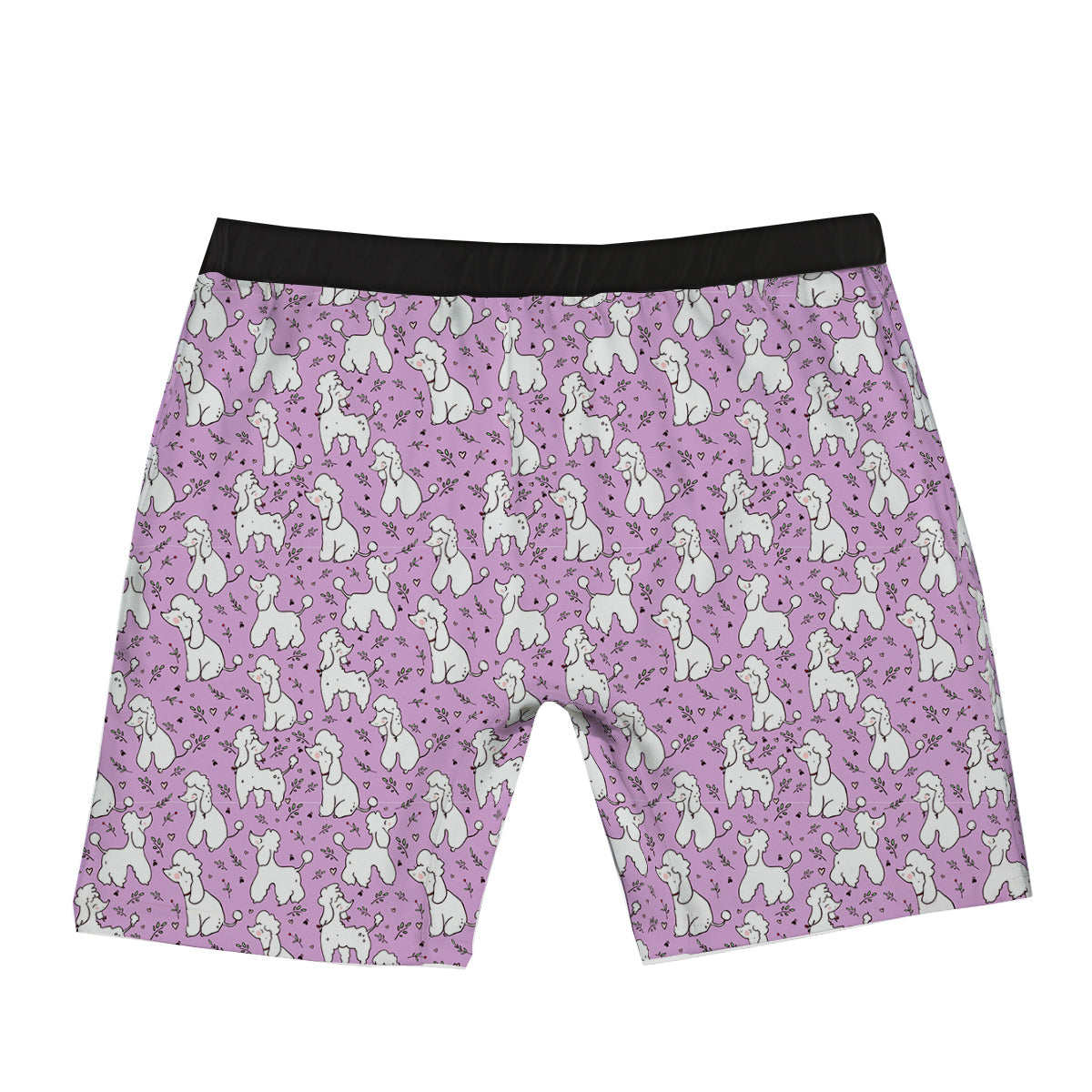 Poodle Cute Print Pattern Boxer Briefs-grizzshop