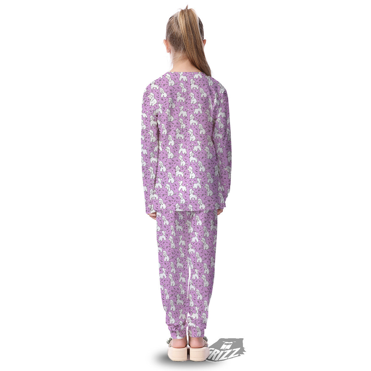 Poodle Cute Print Pattern Kid's Pajamas-grizzshop