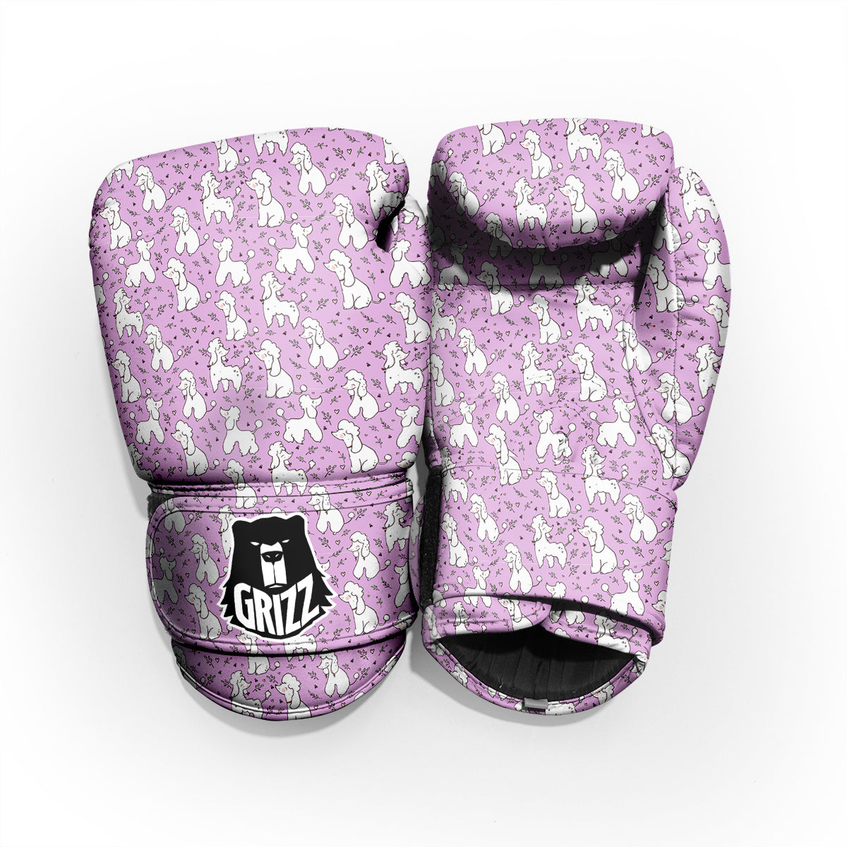 Poodle Cute Print Pattern Pro Boxing Glove