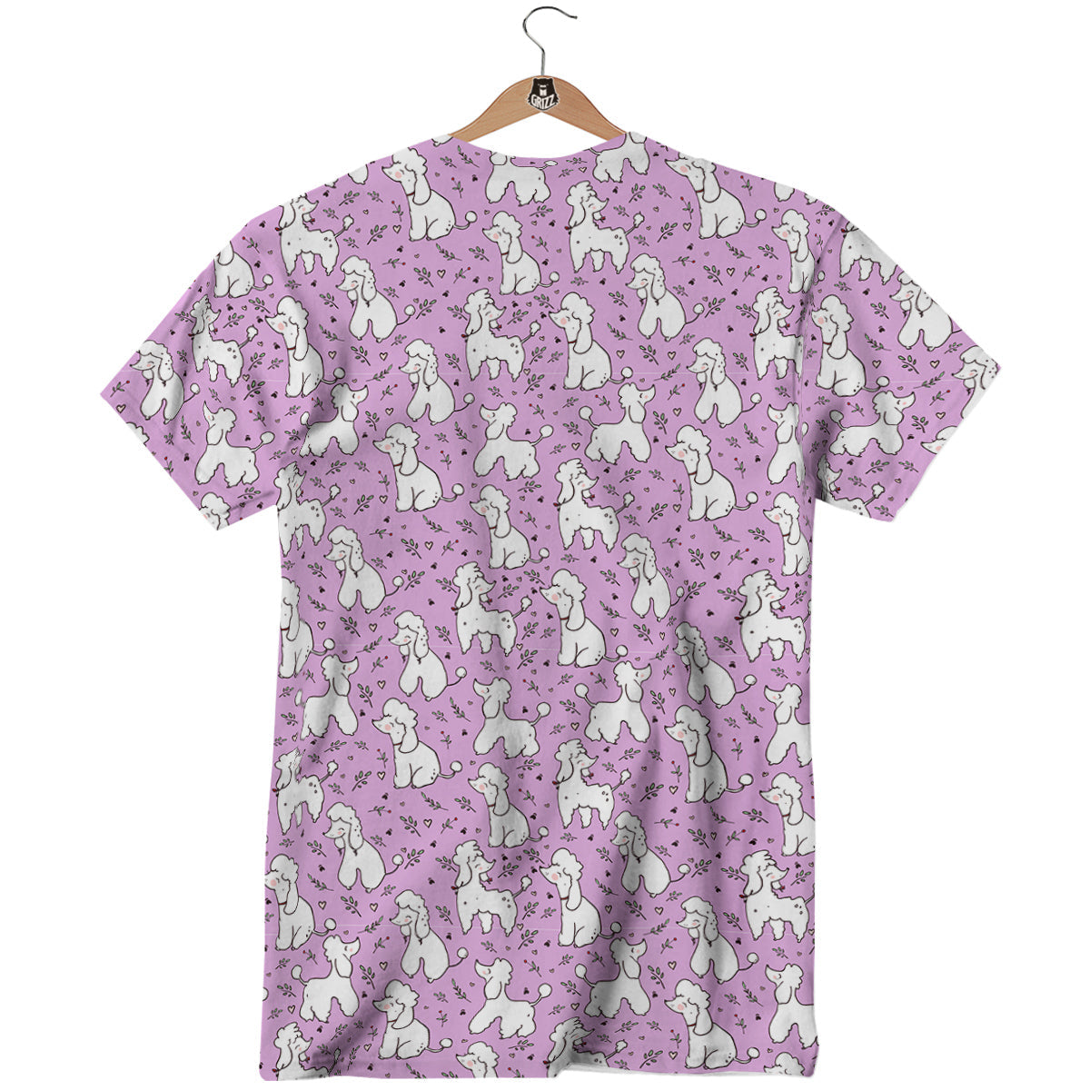 Poodle Cute Print Pattern T-Shirt-grizzshop