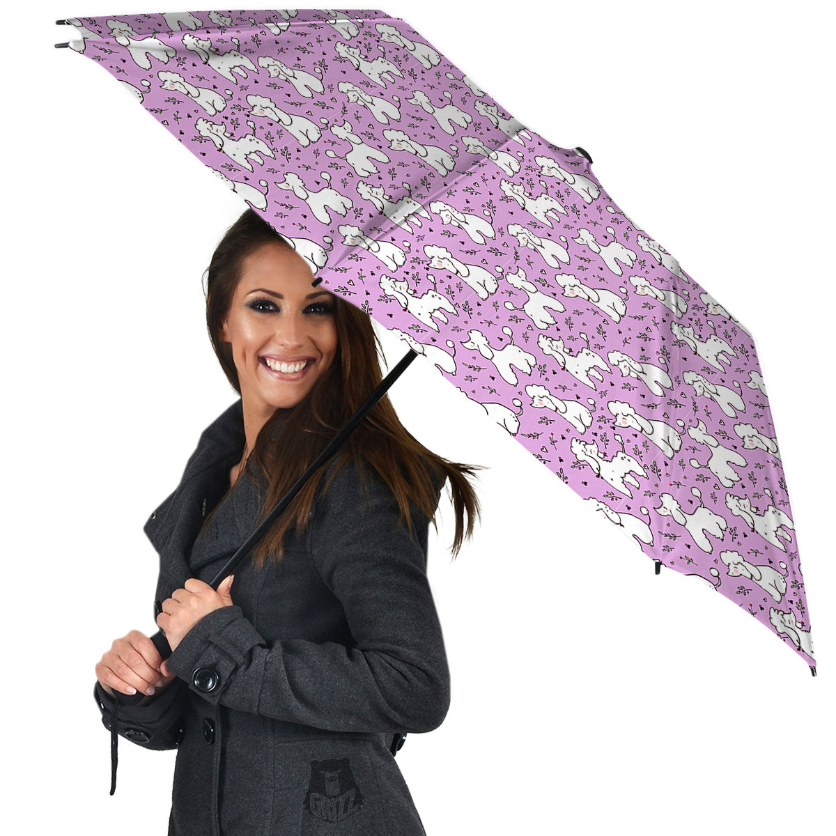 Poodle Cute Print Pattern Umbrella-grizzshop