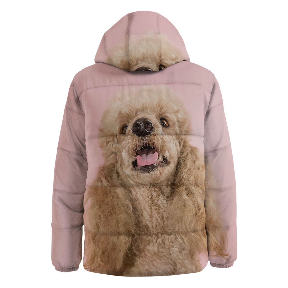 Poodle Princess Print Down Jacket-grizzshop