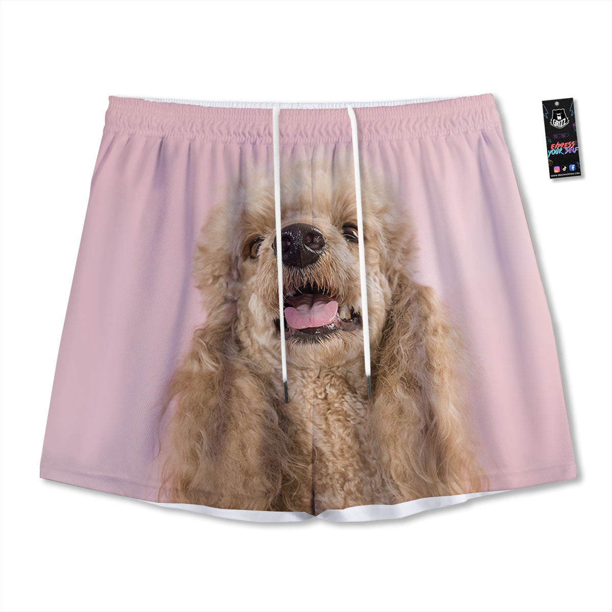 Poodle Princess Print Mesh Shorts
