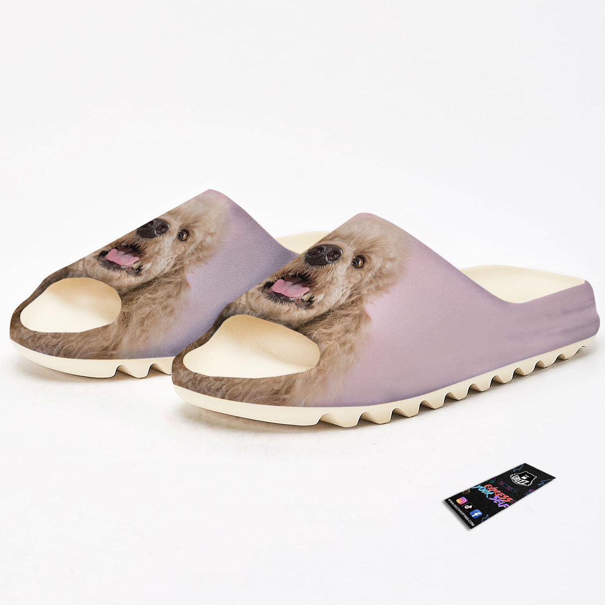 Poodle Princess Print Sandals-grizzshop