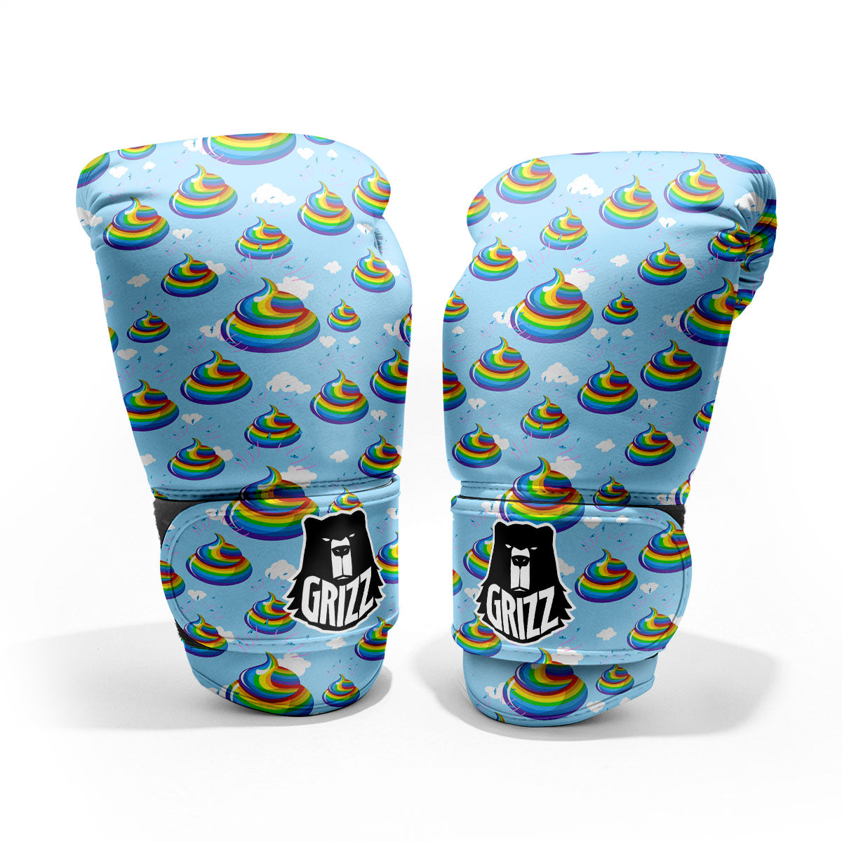 Poop Rainbow Print Pattern Pro Boxing Glove