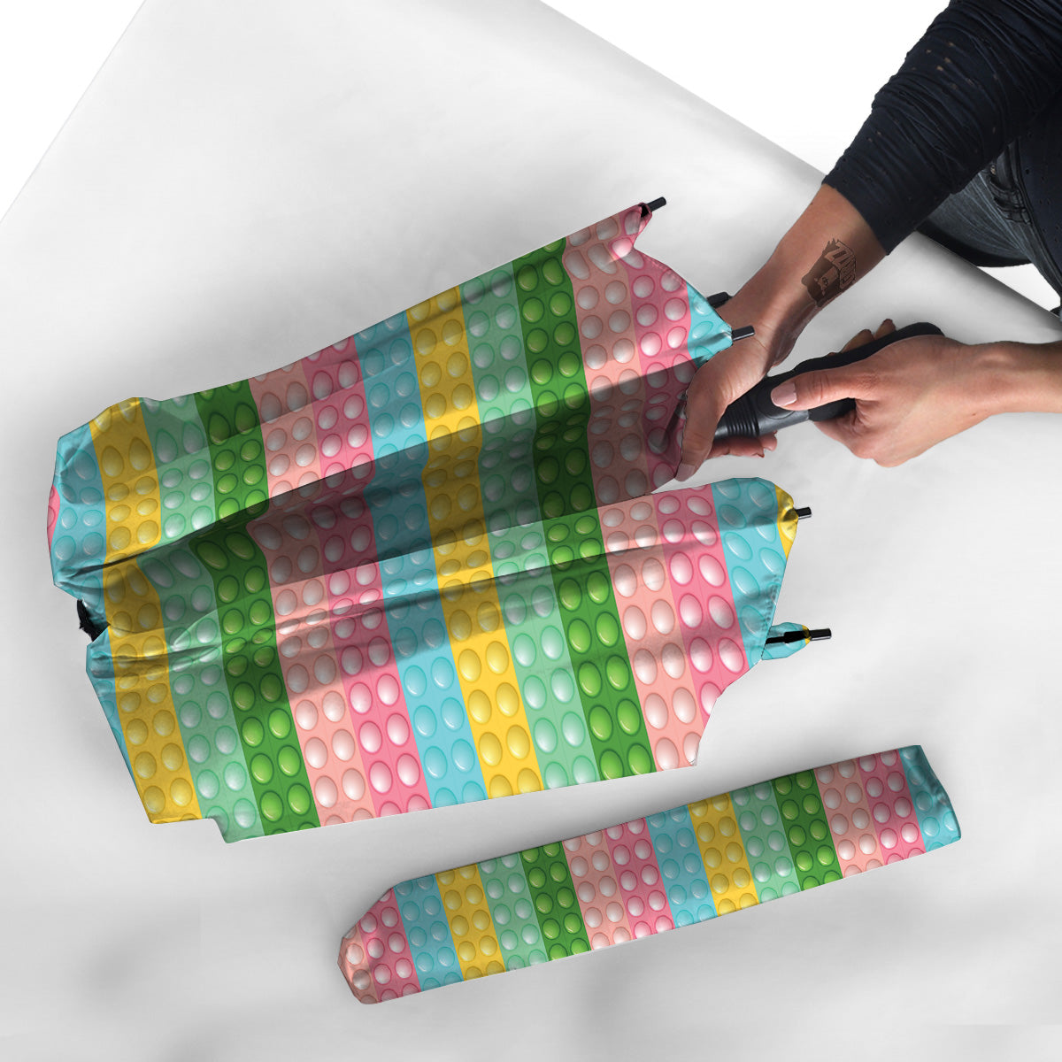 Pop It Pastel Color Print Pattern Umbrella-grizzshop