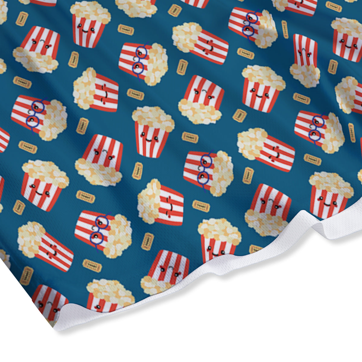 Popcorn Box Cute Print Pattern Mesh Shorts-grizzshop