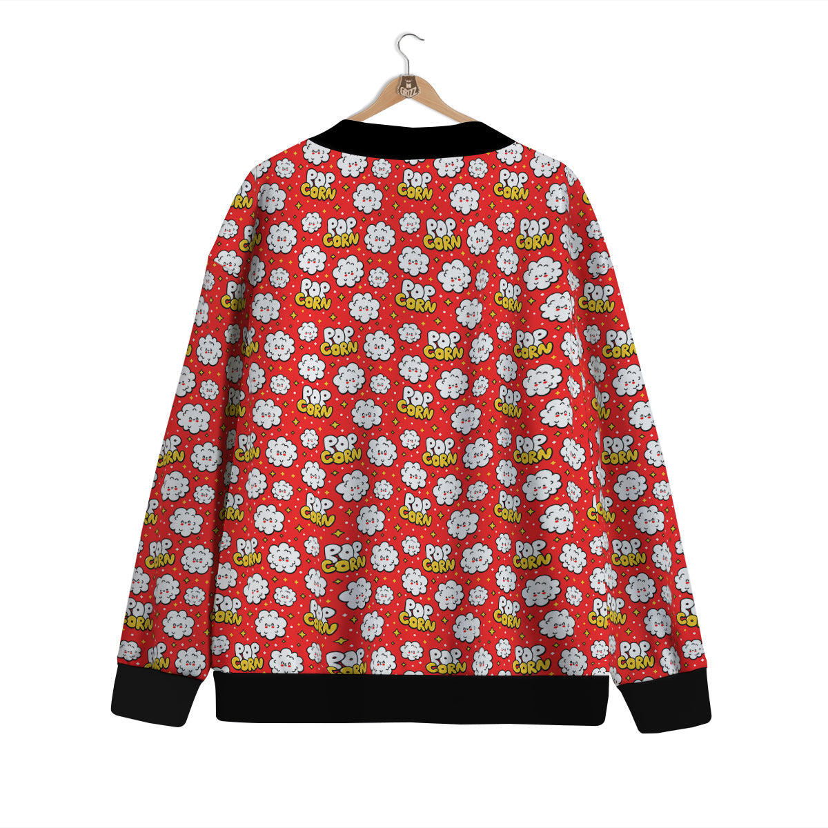 Popcorn Cute Print Pattern Cardigan-grizzshop