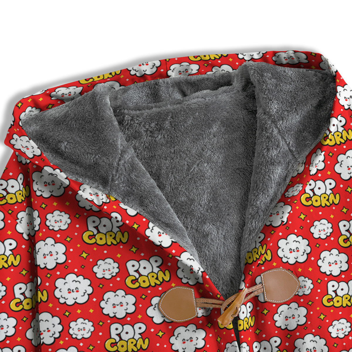 Popcorn Cute Print Pattern Men's Windbreaker Jacket-grizzshop