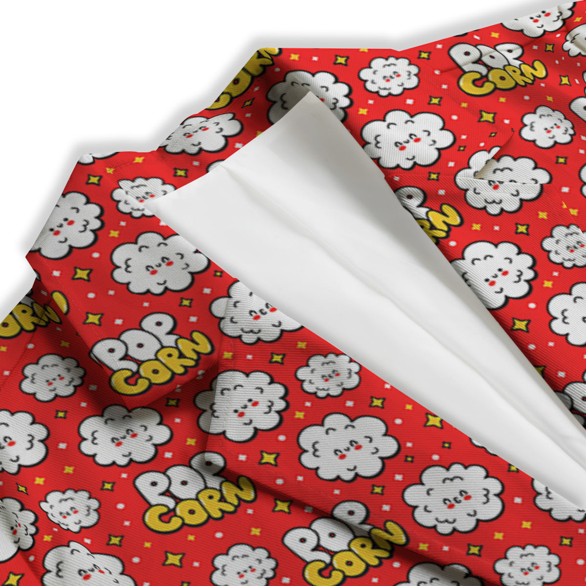 Popcorn Cute Print Pattern Women's Blazer-grizzshop