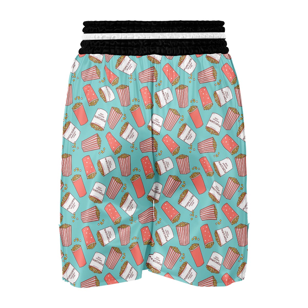 Popcorn Pastel Pattern Print Boxing Shorts-grizzshop