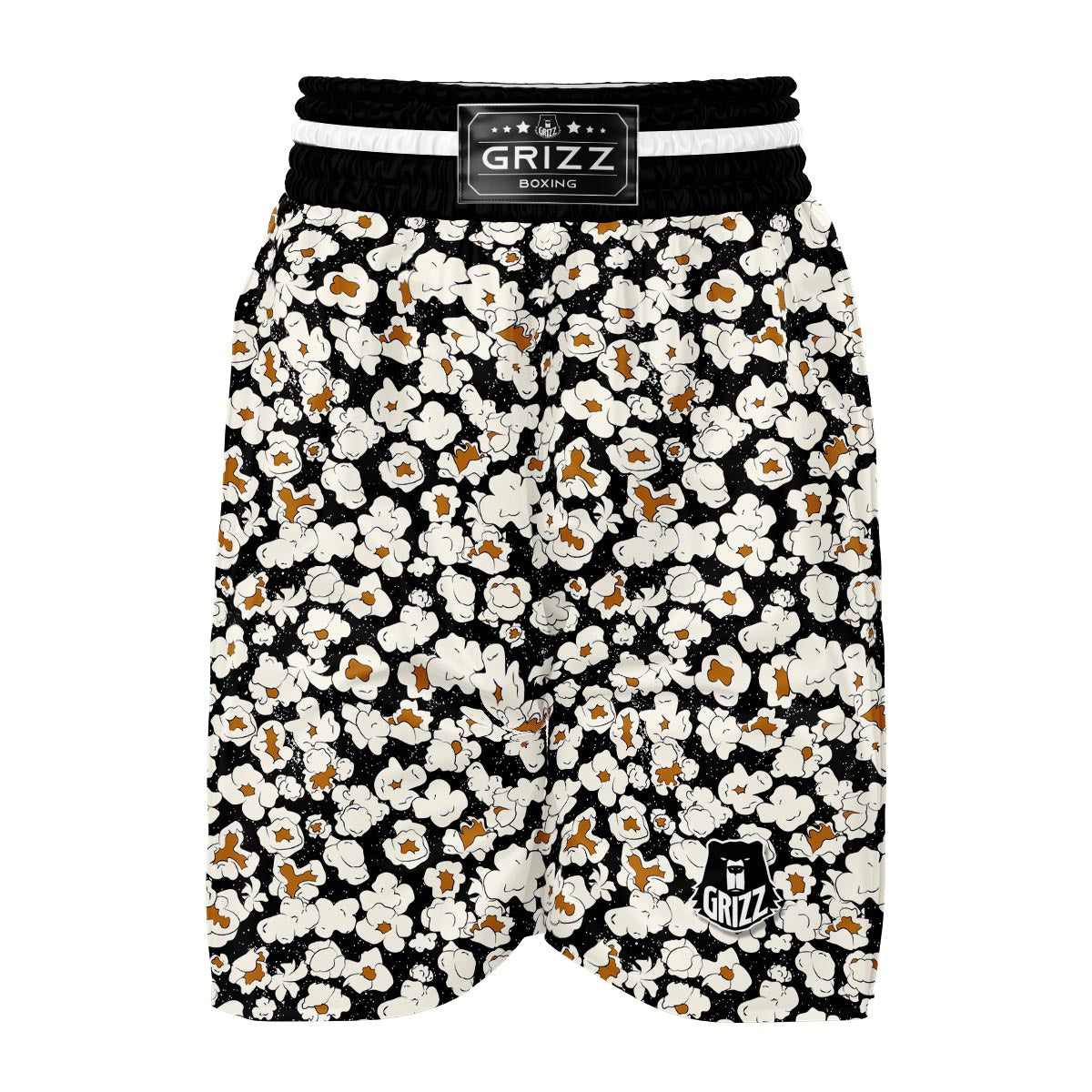 Popcorn Pattern Print Boxing Shorts-grizzshop