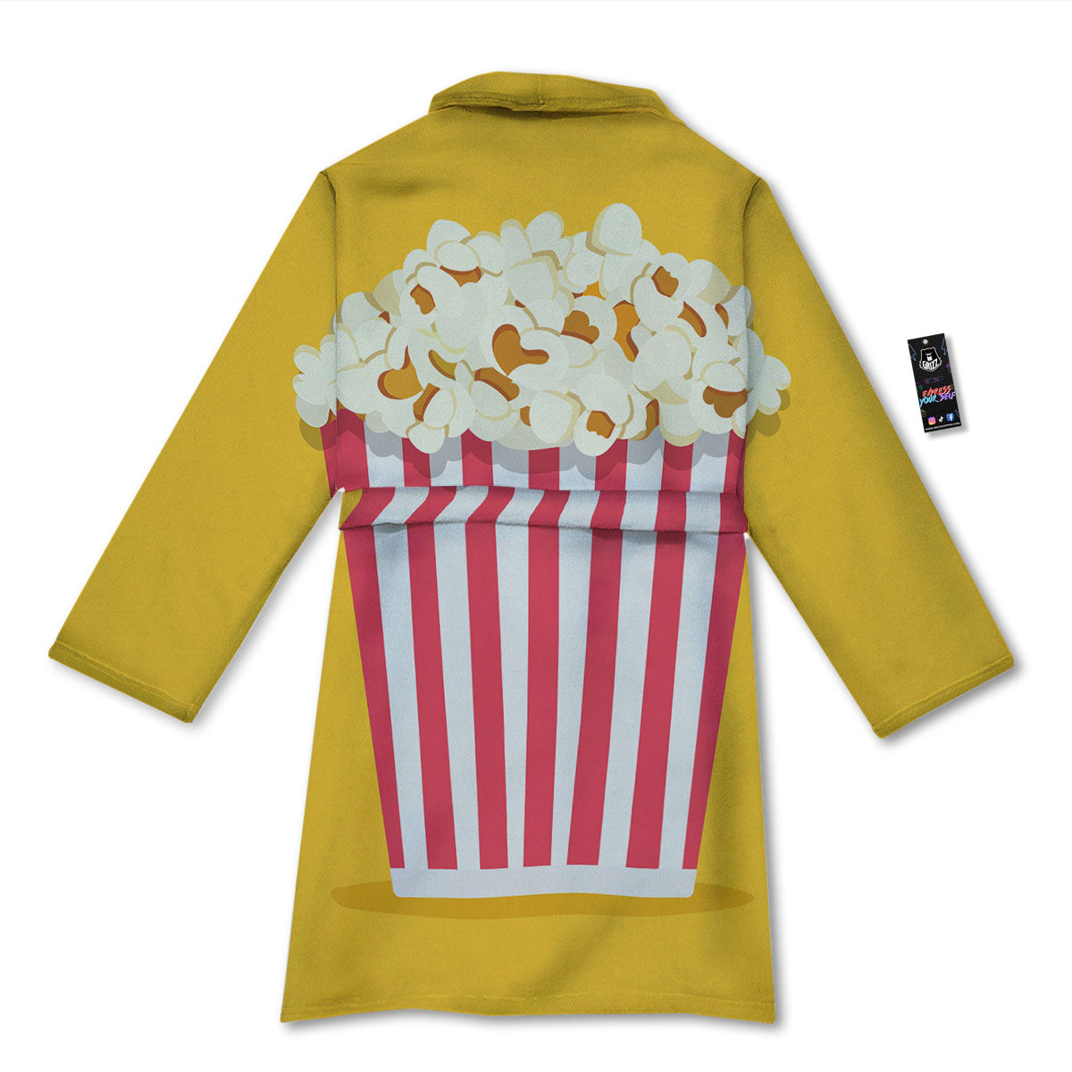 Popcorn Print Bathrobe-grizzshop