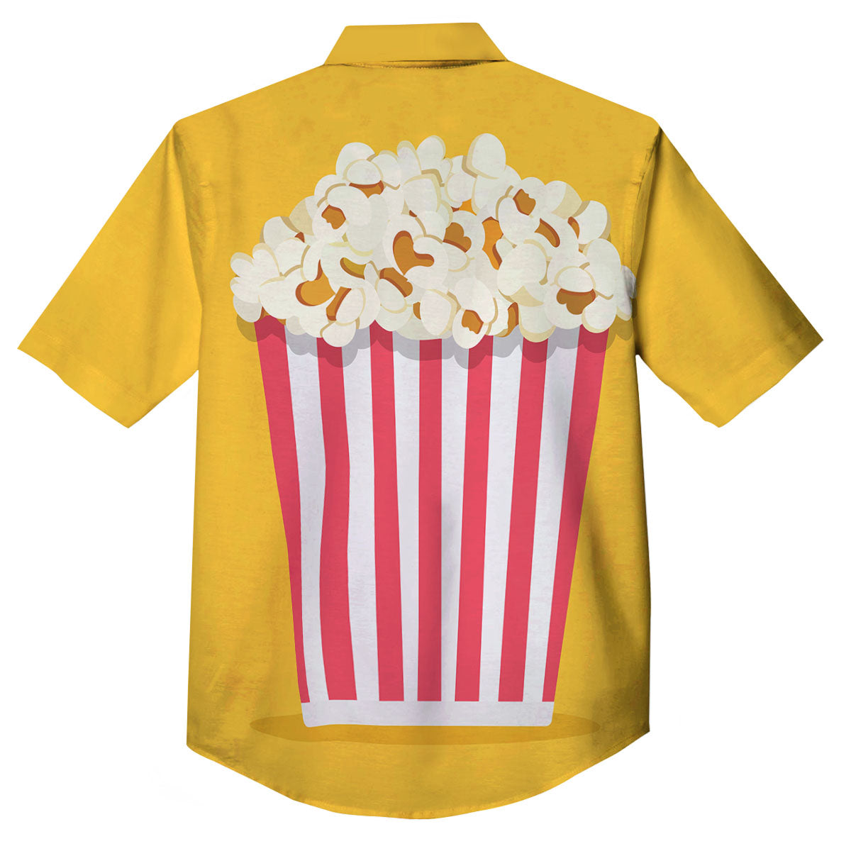 Popcorn Print Button Up Shirt-grizzshop