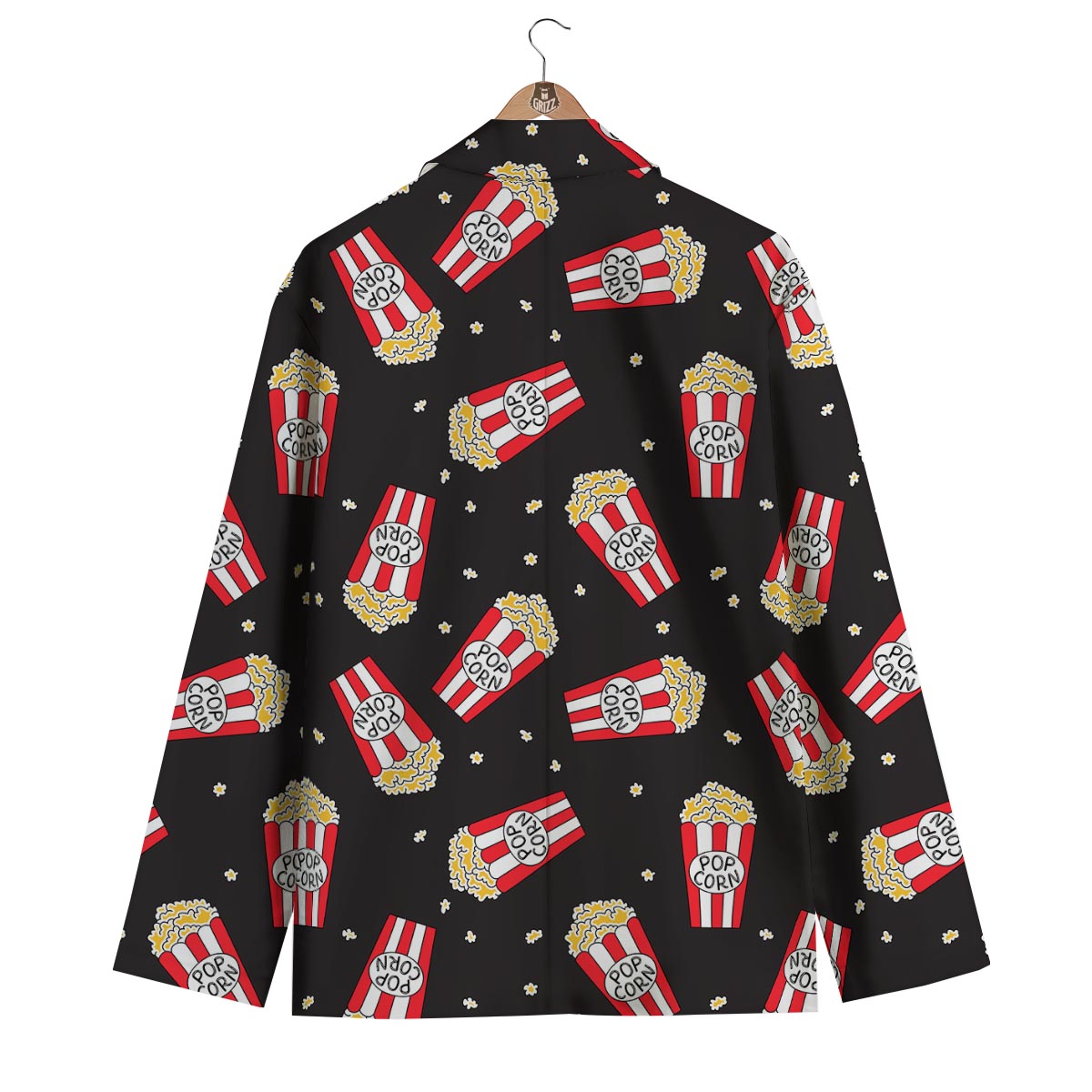 Popcorn Print Pattern Men's Blazer-grizzshop