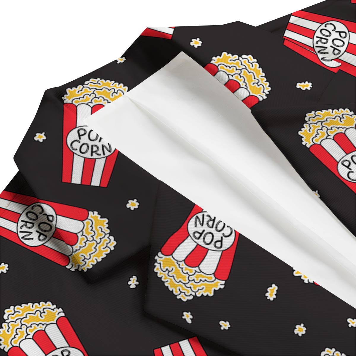 Popcorn Print Pattern Men's Blazer-grizzshop