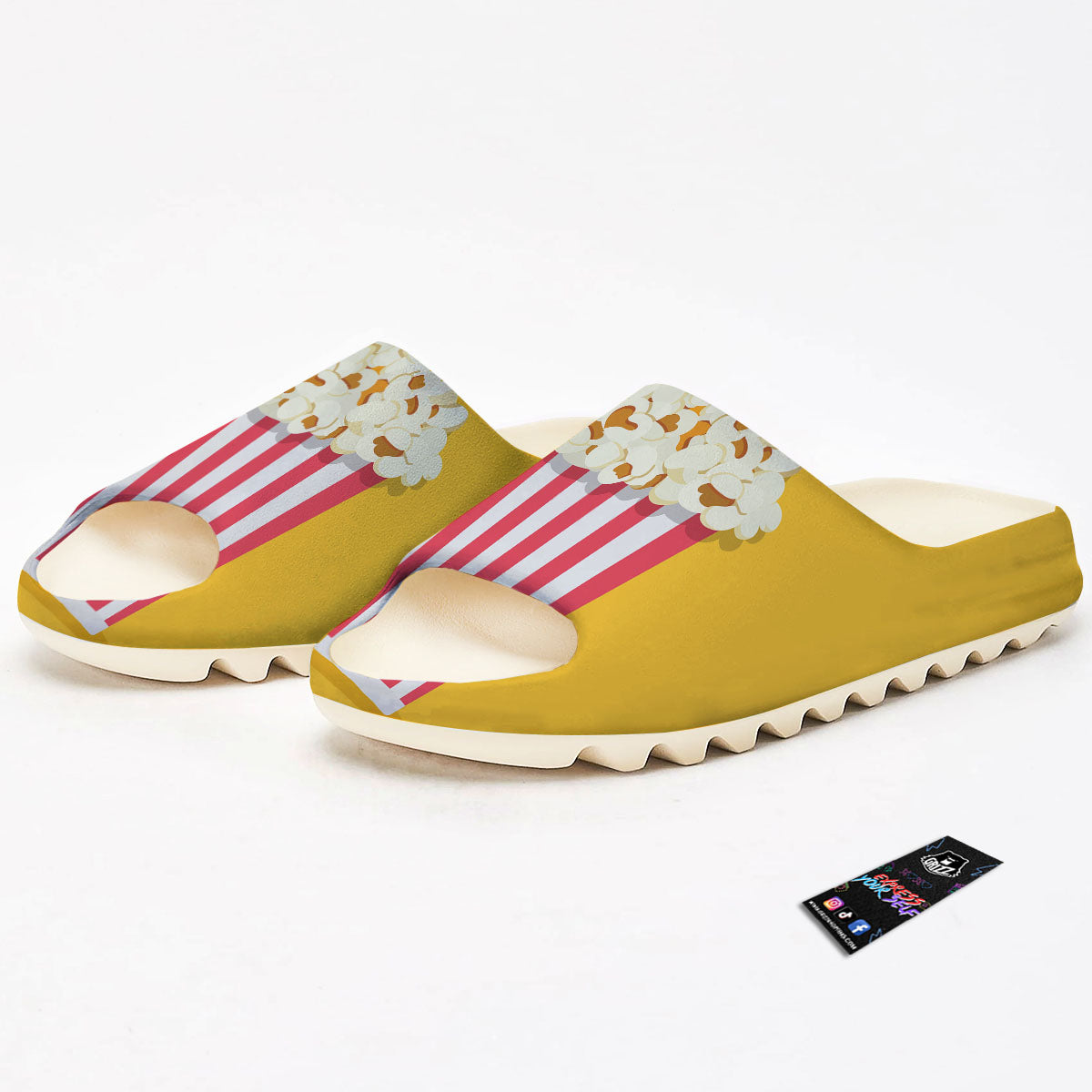 Popcorn Print Sandals-grizzshop