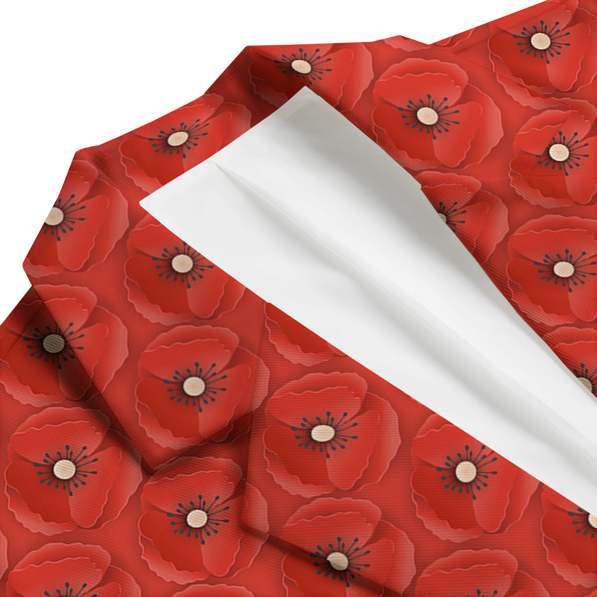Poppy Armistice Day Print Pattern Men's Blazer-grizzshop