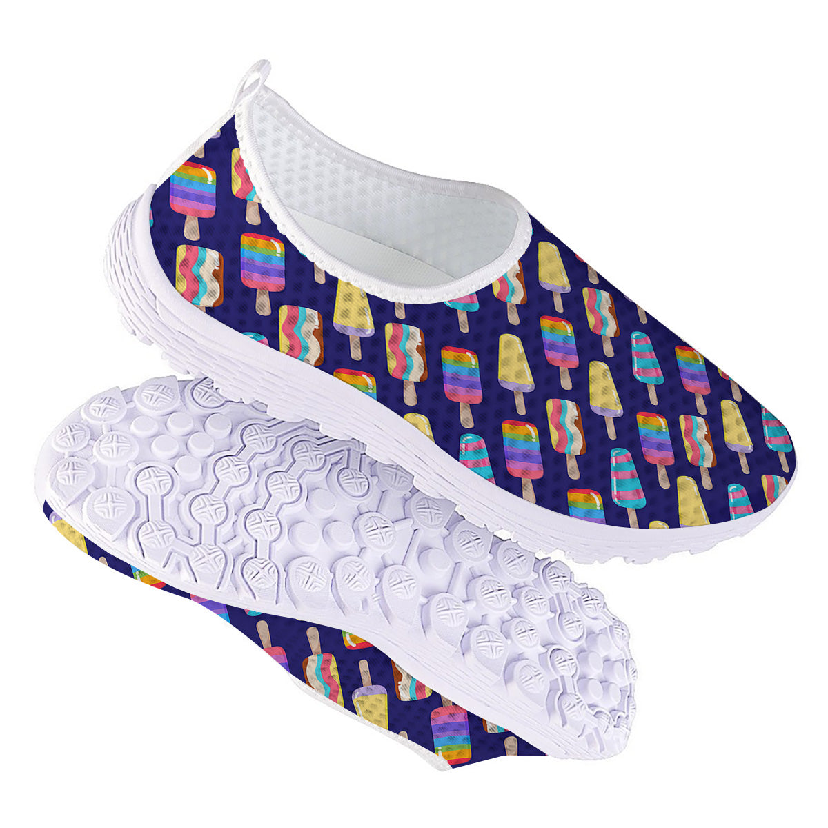 Popsicle Ice Cream Print Pattern Nurse Shoes-grizzshop