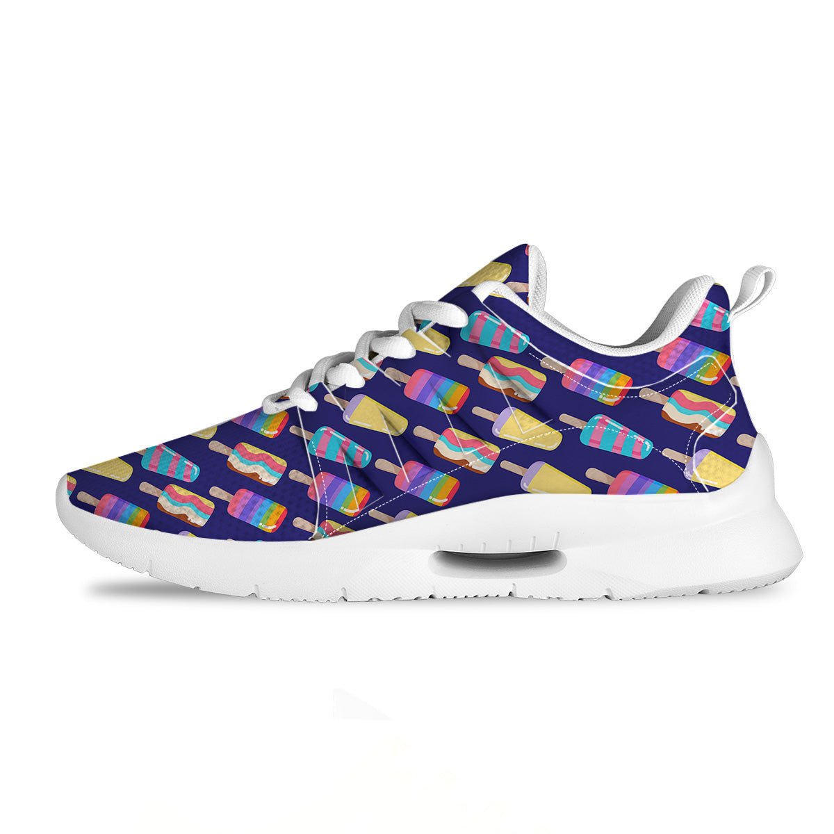 Popsicle Ice Cream Print Pattern Tennis Shoes-grizzshop