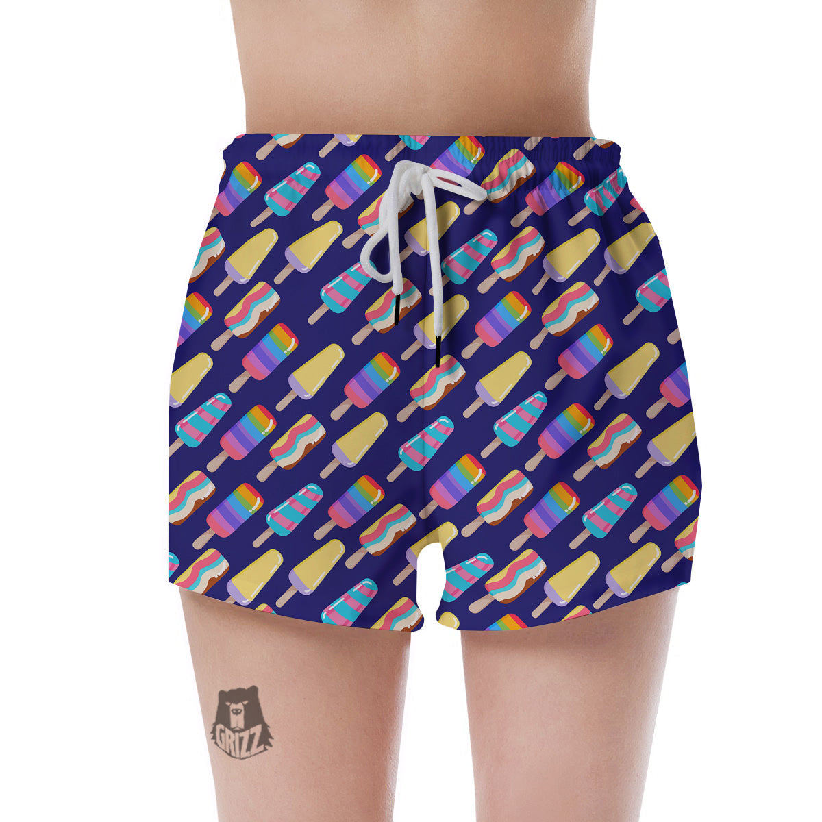 Popsicle Ice Cream Print Pattern Women's Shorts-grizzshop