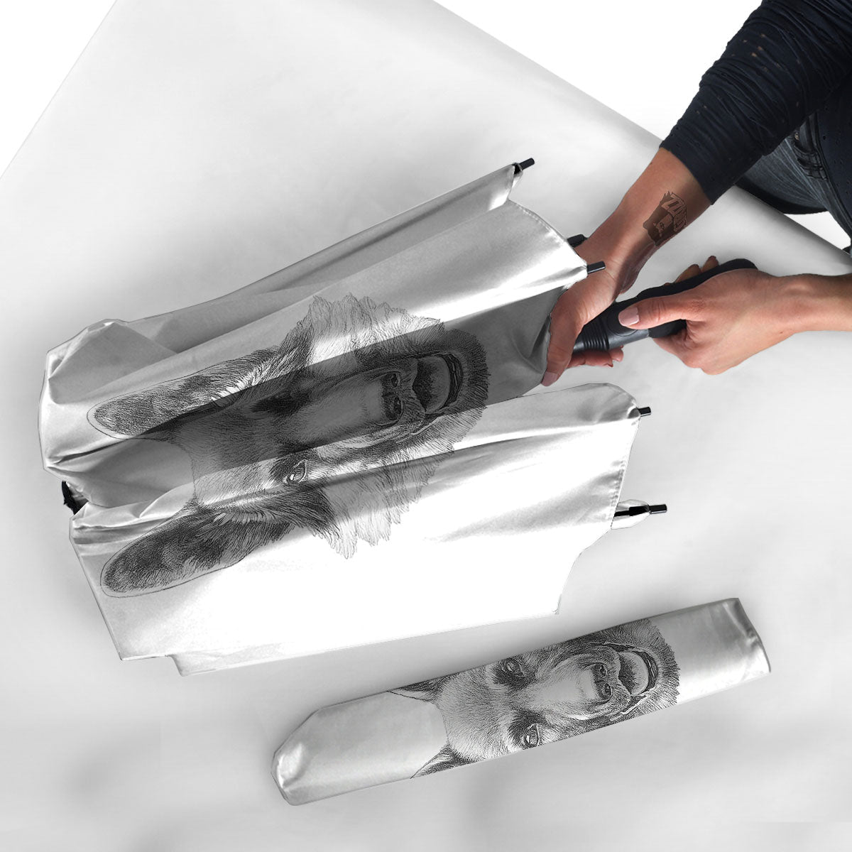 Portrait Dog German Shepherd Print Umbrella-grizzshop