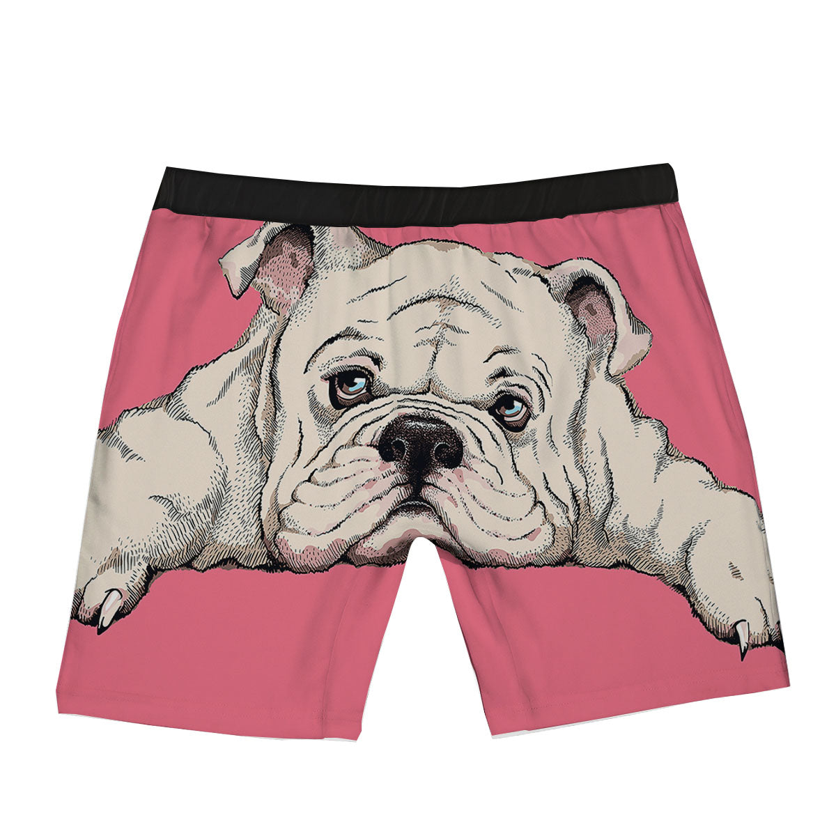 Portrait English Bulldog Print Boxer Briefs-grizzshop