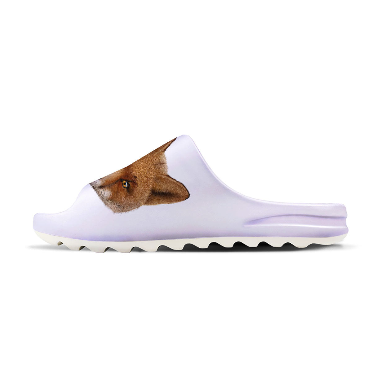 Portrait Fox Print Sandals-grizzshop