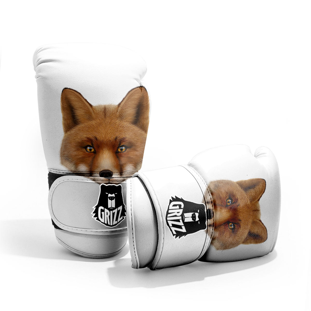 Portrait Fox Print Pro Boxing Glove