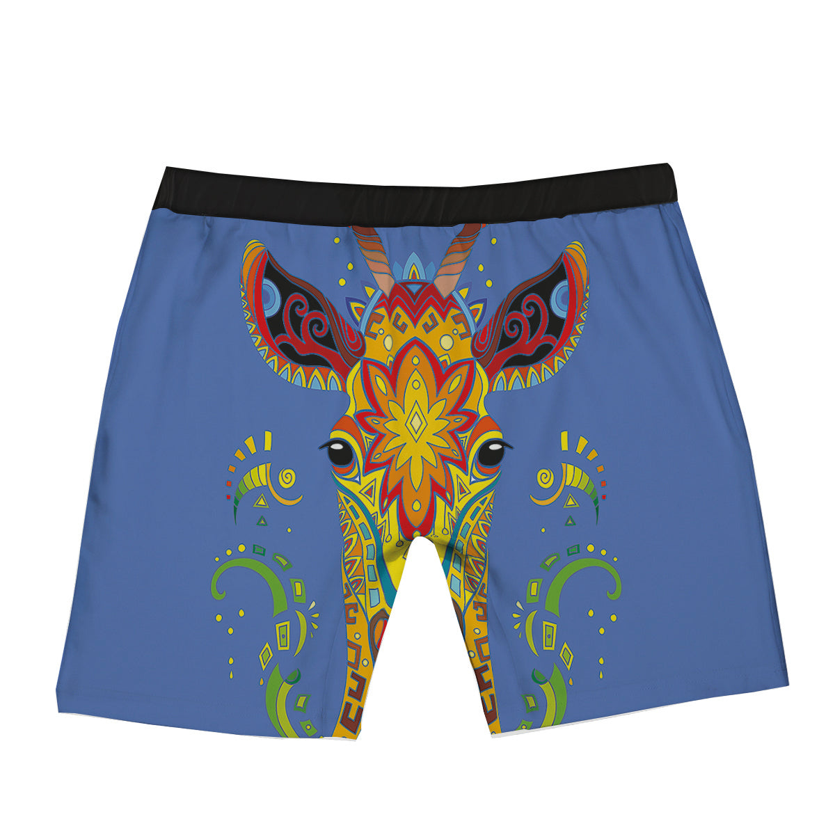 Portrait Giraffe Colorful Print Boxer Briefs-grizzshop