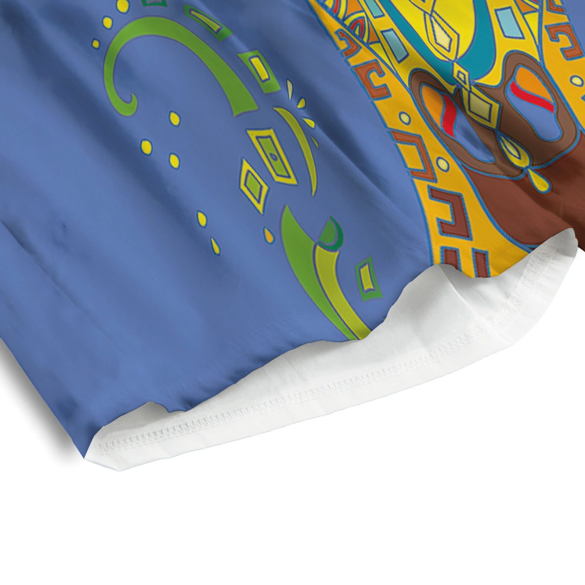 Portrait Giraffe Colorful Print Men's Athletic Shorts