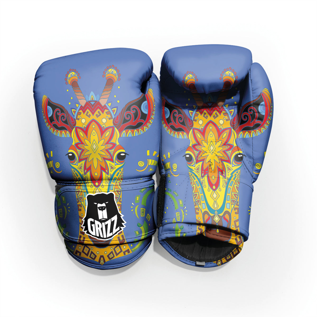 Portrait Giraffe Colorful Print Pro Boxing Glove