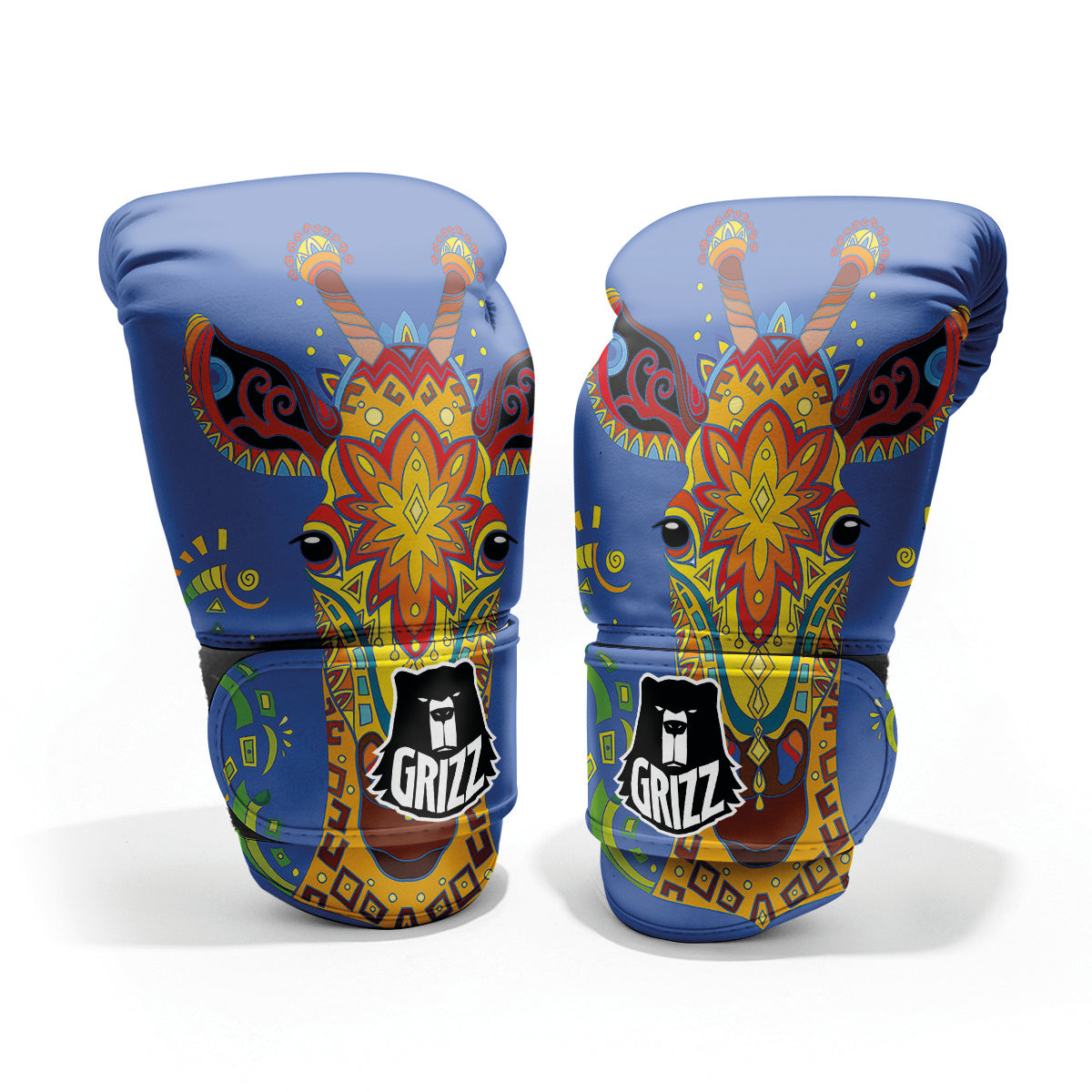 Portrait Giraffe Colorful Print Pro Boxing Glove