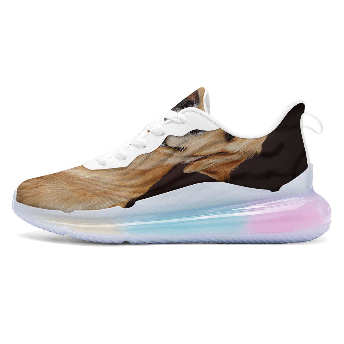 Portrait Golden Retriever Print Running Sneakers-grizzshop