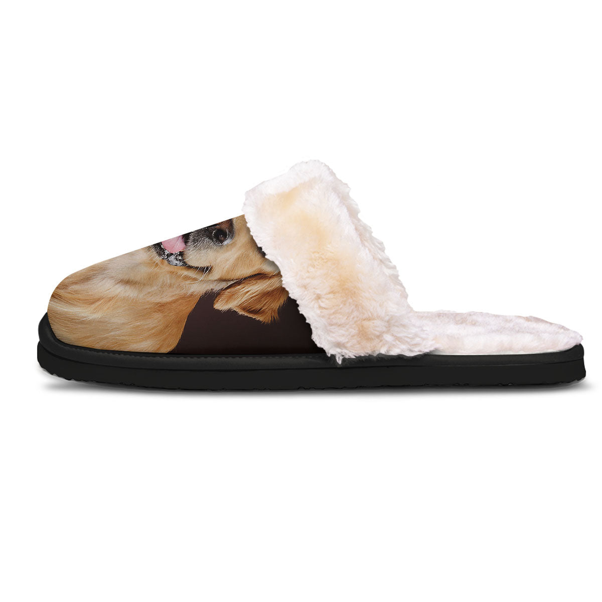 Portrait Golden Retriever Print Slippers-grizzshop