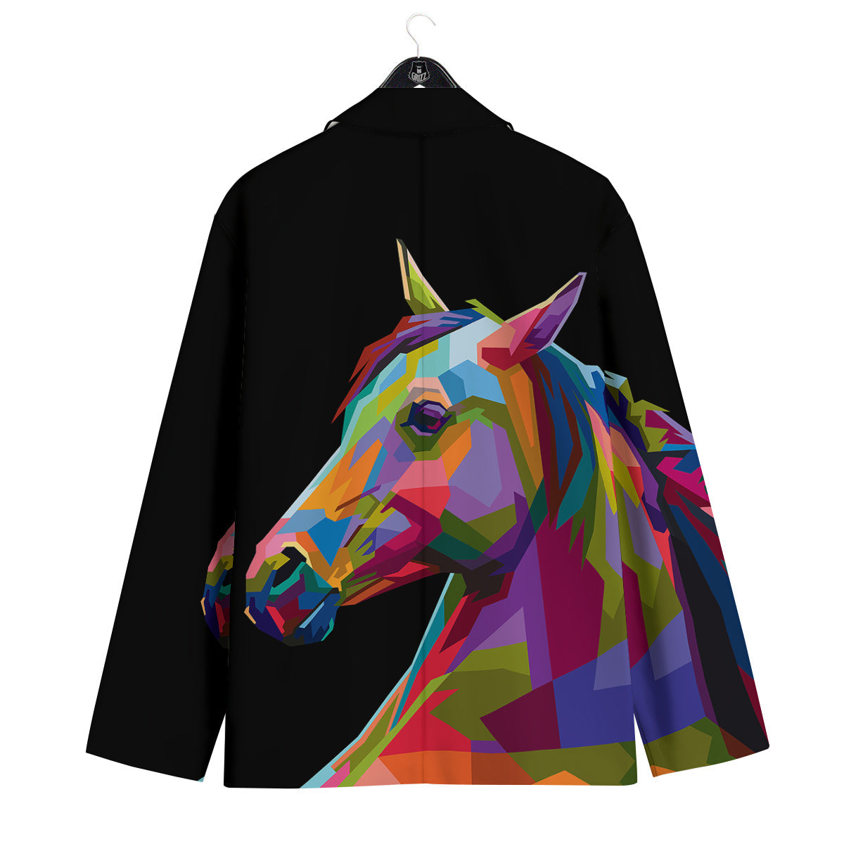 Portrait Horse Colorful Print Men's Sport Coat-grizzshop