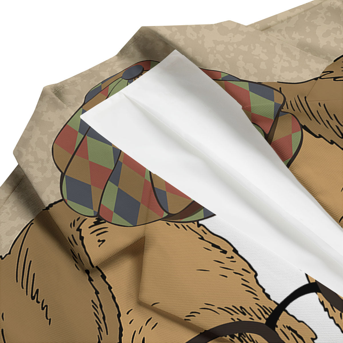 Portrait Jack Russell Terrier Print Men's Blazer-grizzshop