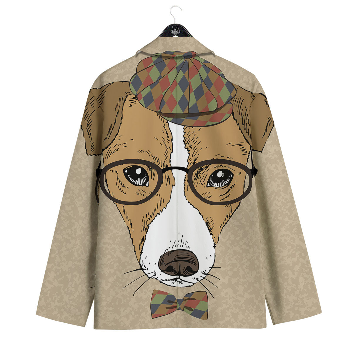 Portrait Jack Russell Terrier Print Men's Sport Coat-grizzshop