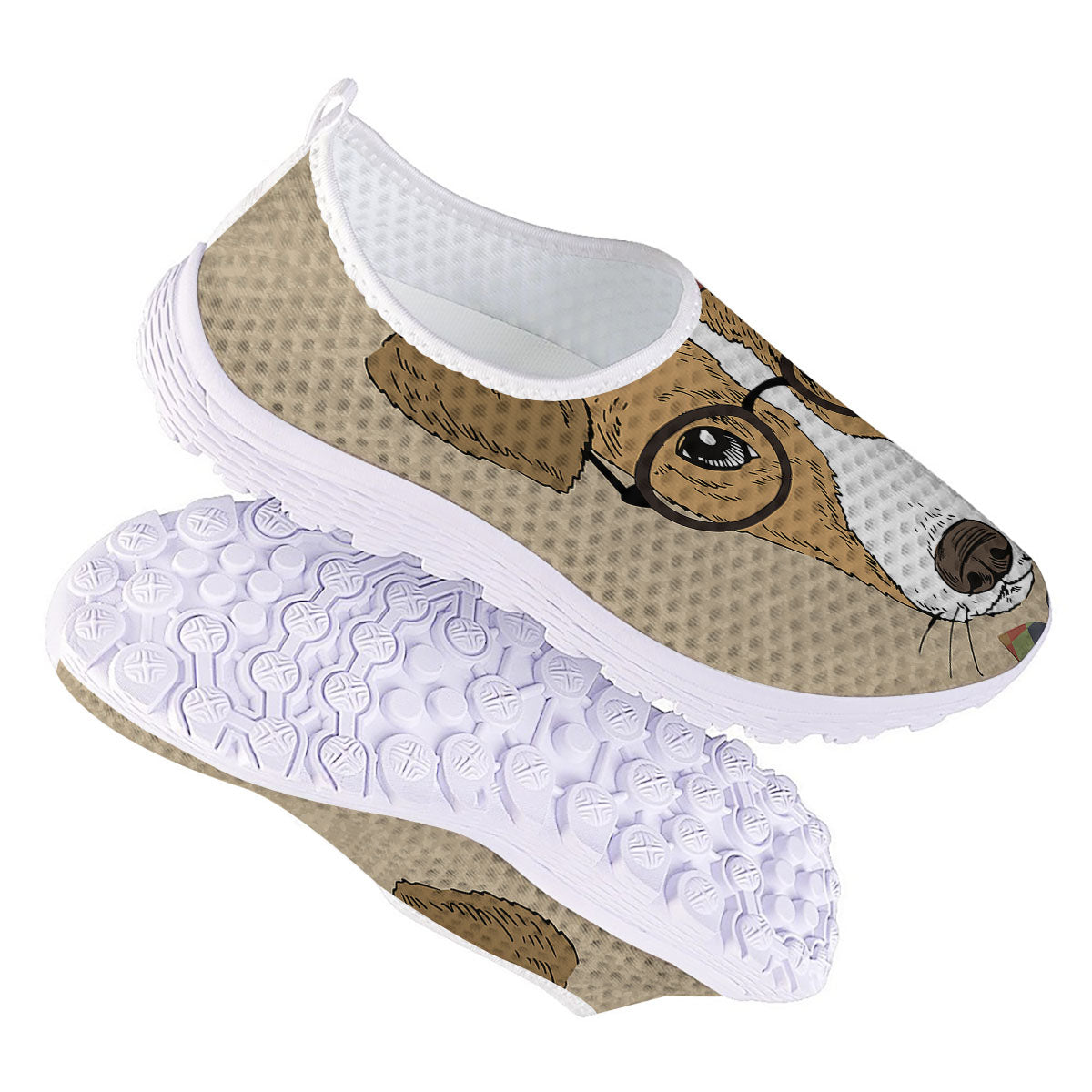 Portrait Jack Russell Terrier Print Nurse Shoes-grizzshop
